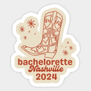 Nashville Bachelorette 2024 Party Sticker